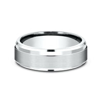 The Executive Men's Wedding Band in 14K White Gold - 7mm Width by Benchmark