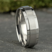 The Executive Men's Wedding Band in 14K White Gold - 7mm Width by Benchmark