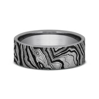 The Explorer Men's Wedding Band in Tungsten - 7mm Width by Forge