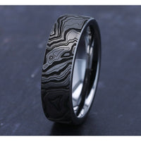 The Explorer Men's Wedding Band in Tungsten - 7mm Width by Forge