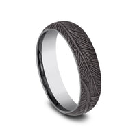 The Falcon Men's Wedding Band in Grey Tantalum - 6mm Width by Tantalum