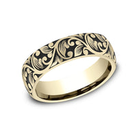 The Forum Men's Wedding Band in 14K Yellow Gold - 6mm Width by Benchmark
