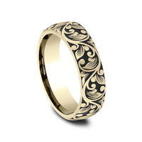 The Forum Men's Wedding Band in 14K Yellow Gold - 6mm Width by Benchmark