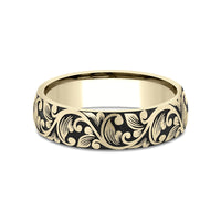 The Forum Men's Wedding Band in 14K Yellow Gold - 6mm Width by Benchmark