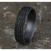 The Gabriel Men's Wedding Band in Grey Tantalum - 6mm Width by Tantalum