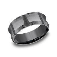The Gauntlet Men's Wedding Band in Tantalum - 8mm Width by Tantalum