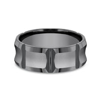 The Gauntlet Men's Wedding Band in Tantalum - 8mm Width by Tantalum