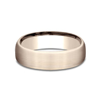 The Genesis Men's Wedding Band in 14K Rose Gold - 6.5mm Width by Benchmark