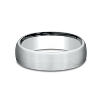 The Genesis Men's Wedding Band in 14K White Gold - 6.5mm Width by Benchmark