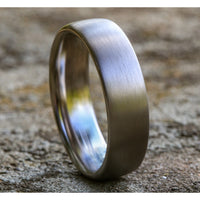 The Genesis Men's Wedding Band in 14K White Gold - 6.5mm Width by Benchmark