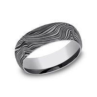 The Gladiator Men's Wedding Band in Tungsten - 8mm Width by Forge