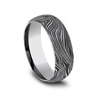 The Gladiator Men's Wedding Band in Tungsten - 8mm Width by Forge
