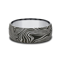 The Gladiator Men's Wedding Band in Tungsten - 8mm Width by Forge
