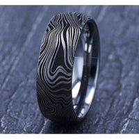 The Gladiator Men's Wedding Band in Tungsten - 8mm Width by Forge