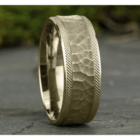 The Griffin Men's Wedding Band in 14K Yellow Gold - 8mm Width by Benchmark