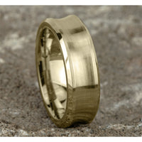 The Grotto Men's Wedding Band in 14K Yellow Gold - 7.5mm Width by Benchmark