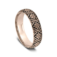 The Hagia Sophia Men's Wedding Band in 14K Rose Gold - 6mm Width by Benchmark