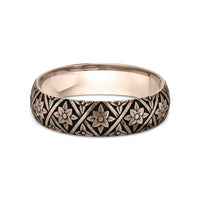 The Hagia Sophia Men's Wedding Band in 14K Rose Gold - 6mm Width by Benchmark