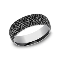 The Hagia Sophia Men's Wedding Band in Tungsten - 8mm Width by Forge