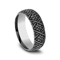 The Hagia Sophia Men's Wedding Band in Tungsten - 8mm Width by Forge