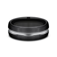 The Harrison Men's Wedding Band in Black Cobalt - 7.5mm Width by Forge