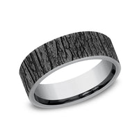 The Hazel Men's Wedding Band in Grey Tantalum - 7mm Width by Brook and Branch