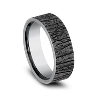 The Hazel Men's Wedding Band in Grey Tantalum - 7mm Width by Brook and Branch