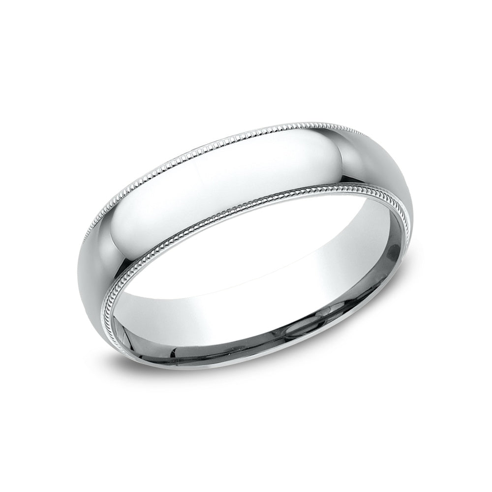 The Heirloom Men's Wedding Band in 14K White Gold - 6mm Width by Benchmark