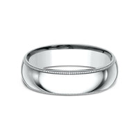 The Heirloom Men's Wedding Band in 14K White Gold - 6mm Width by Benchmark