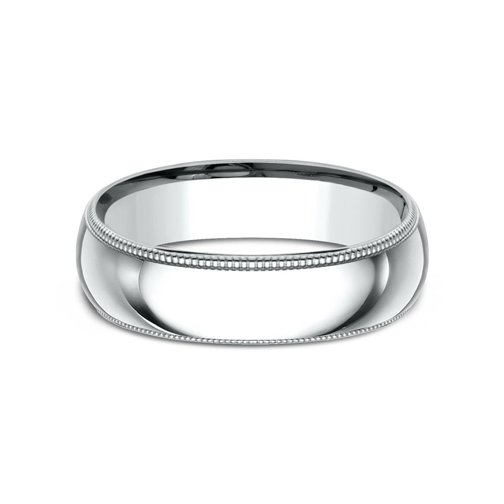 The Heirloom Men's Wedding Band in 14K White Gold - 6mm Width by Benchmark