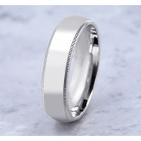 The Heirloom Men's Wedding Band in 14K White Gold - 6mm Width by Benchmark