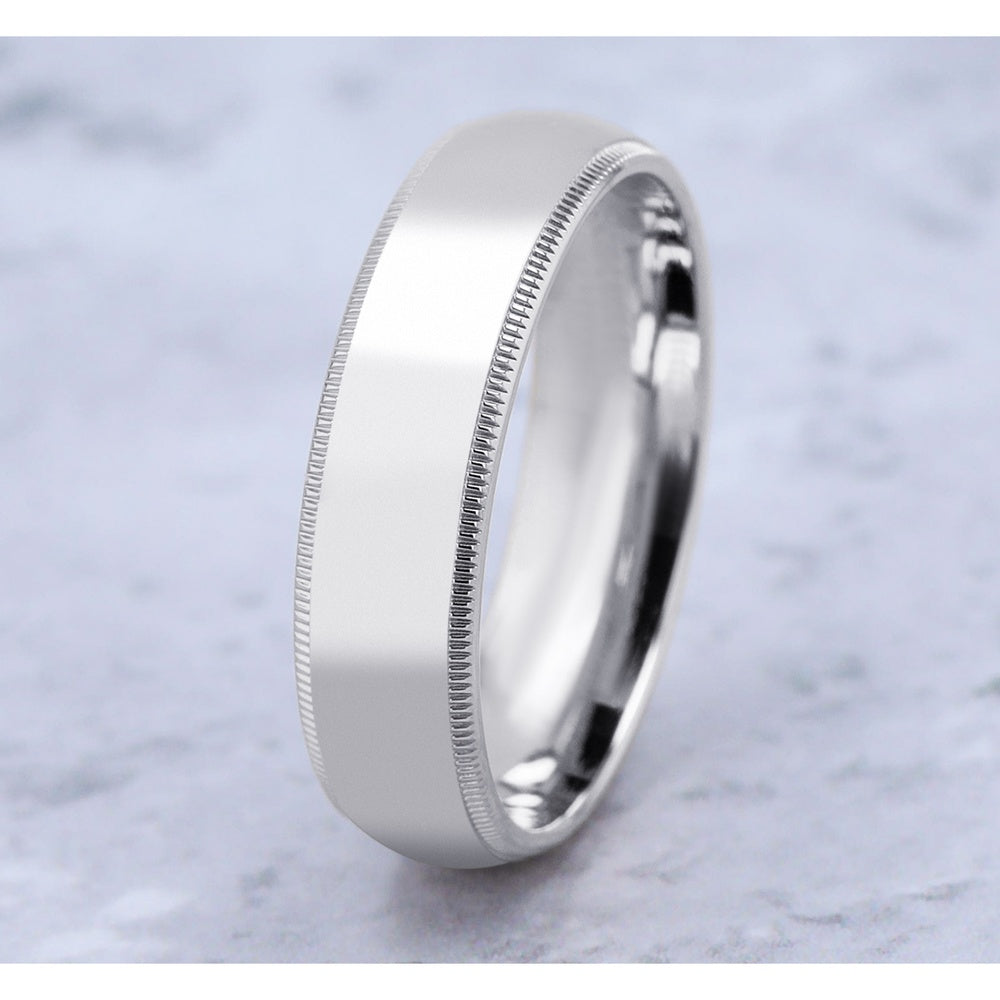 The Heirloom Men's Wedding Band in 14K White Gold - 6mm Width by Benchmark