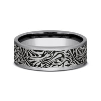 The Imperial Men's Wedding Band in Tungsten - 7mm Width by Forge