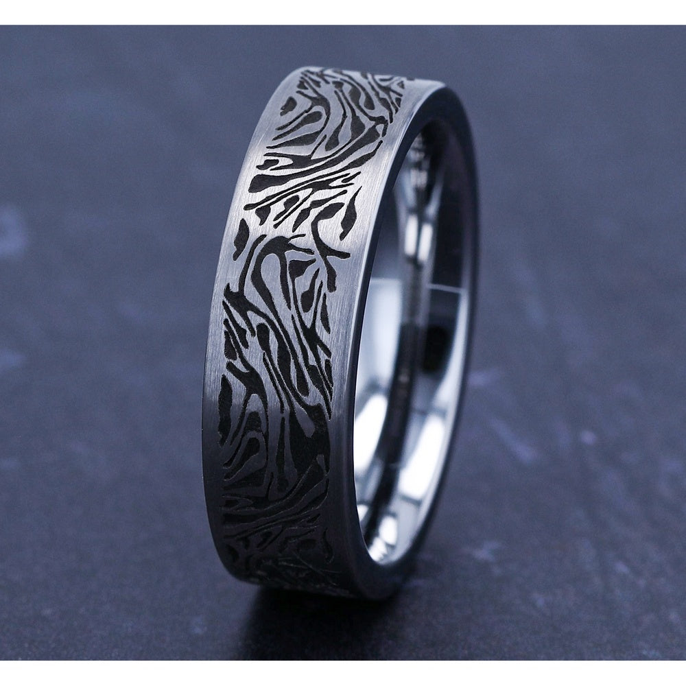 The Imperial Men's Wedding Band in Tungsten - 7mm Width by Forge