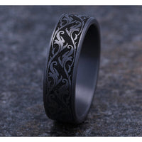 The Ivy Men's Wedding Band in Grey Tantalum - 7mm Width by Tantalum