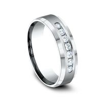 The Kaiser Men's Wedding Band in 14K White Gold - 6mm Width by Benchmark