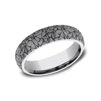 The Kaleidoscope Men's Wedding Band in Tungsten - 6mm Width by Forge