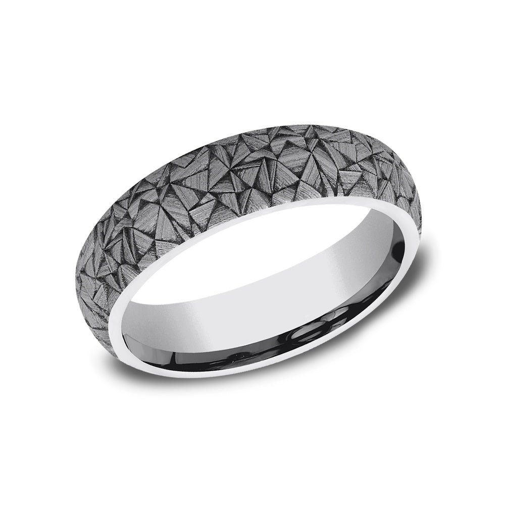 The Kaleidoscope Men's Wedding Band in Tungsten - 6mm Width by Forge