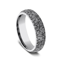 The Kaleidoscope Men's Wedding Band in Tungsten - 6mm Width by Forge