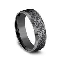 The Katana Men's Wedding Band in Tantalum - 7mm Width by Tantalum