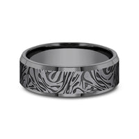 The Katana Men's Wedding Band in Tantalum - 7mm Width by Tantalum