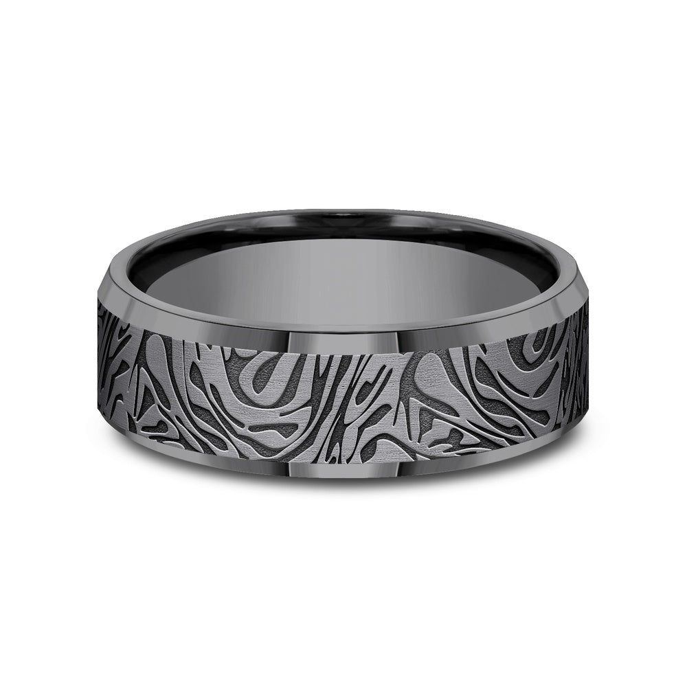 The Katana Men's Wedding Band in Tantalum - 7mm Width by Tantalum