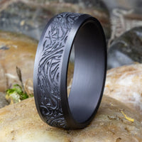 The Katana Men's Wedding Band in Tantalum - 7mm Width by Tantalum