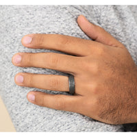 The Katana Men's Wedding Band in Tantalum - 7mm Width by Tantalum