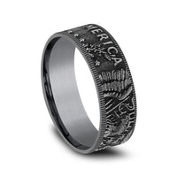 The Kennedy Men's Wedding Band in Grey Tantalum - 8mm Width by Brook and Branch