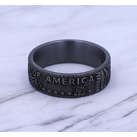 The Kennedy Men's Wedding Band in Grey Tantalum - 8mm Width by Brook and Branch