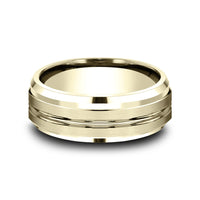 The Kilo Men's Wedding Band in 14K Yellow Gold - 8mm Width by Benchmark