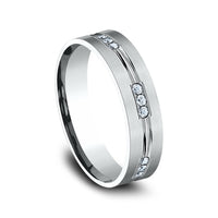 The King Men's Wedding Band in 14K White Gold - 6mm Width by Benchmark