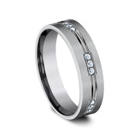 The King Men's Wedding Band in Grey Tantalum - 6mm Width by Tantalum