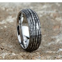 The Larch Men's Wedding Band in Black Cobalt - 7.5mm Width by Forge